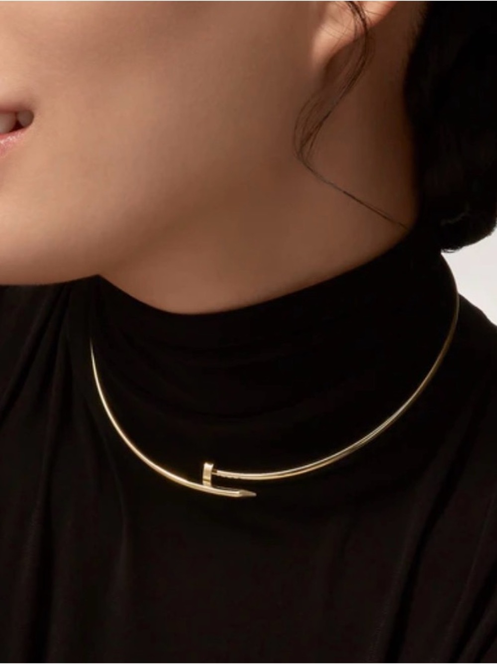 Minimalist Gold Open Choker Necklace